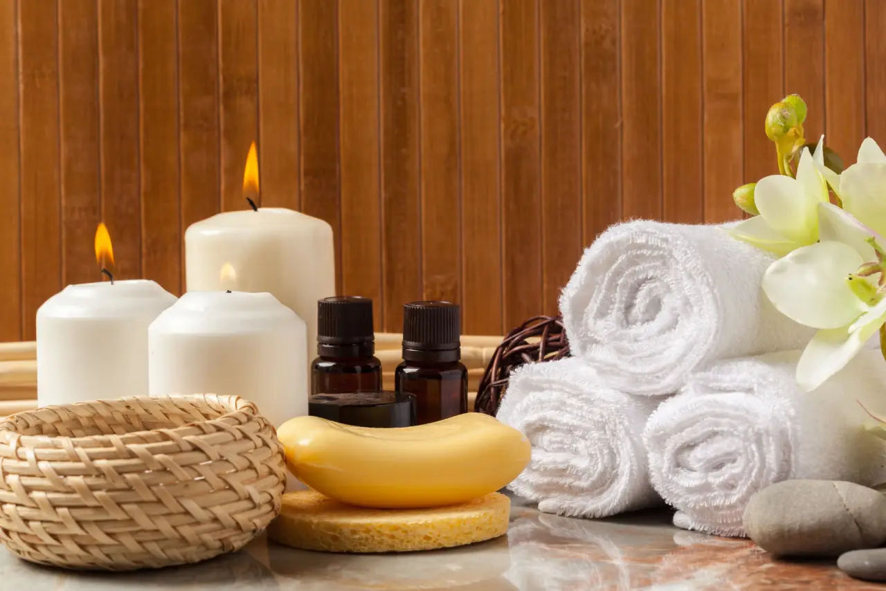 Experience luxury with candles, essential oils, and soft towels at the best spa in Thane for a rejuvenating session.